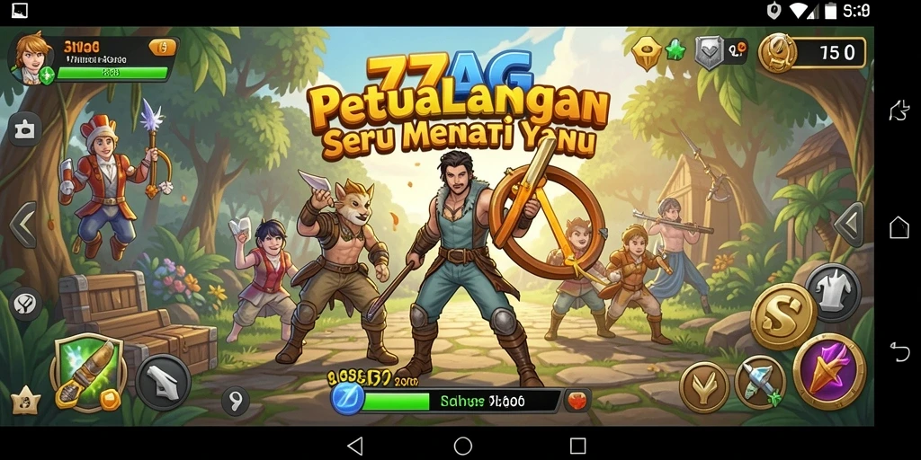 Tampilan gameplay seru dari 77AG dengan grafis menawan.