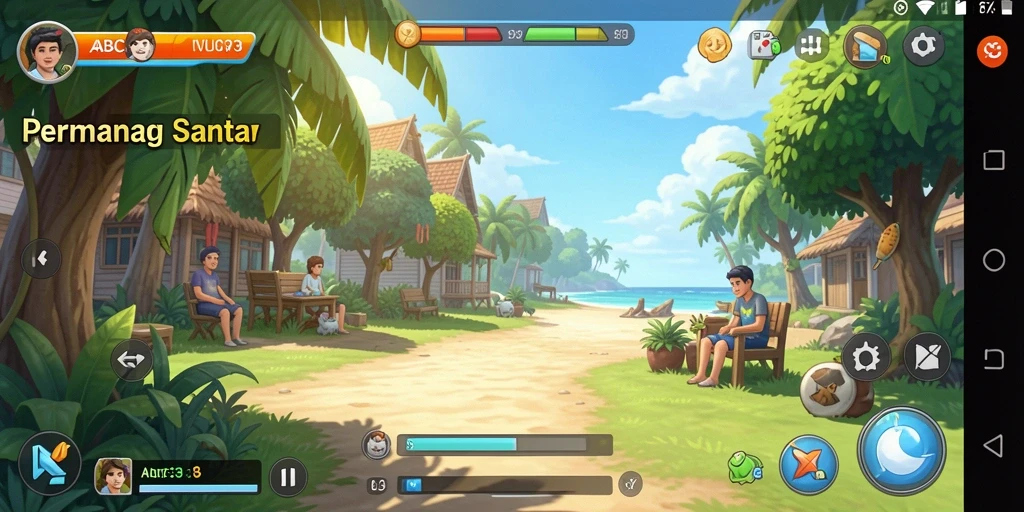 Tampilan gameplay ABC33 yang menarik dan penuh warna.