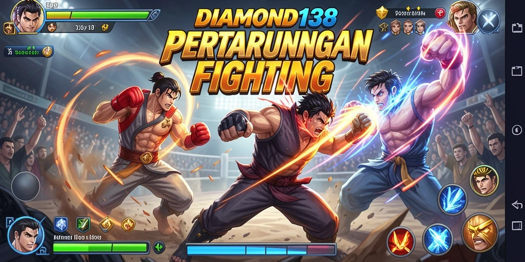 Tampilan gameplay intens dari DIAMOND138 dengan pertarungan seru.