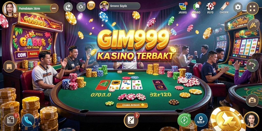 Tampilan permainan Kasino yang menarik dan seru di GIM999.