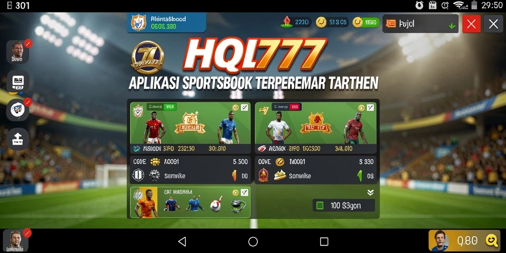 Tampilan gameplay sportsbook HQ777 yang menarik dan interaktif.