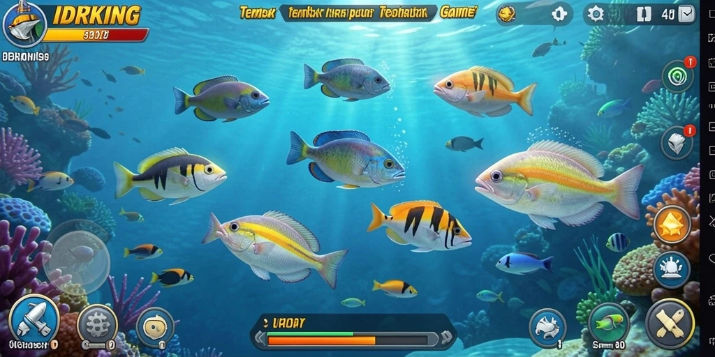 Screenshot gameplay <strong>IDRKING</strong> menampilkan aksi menembak ikan yang mendebarkan.