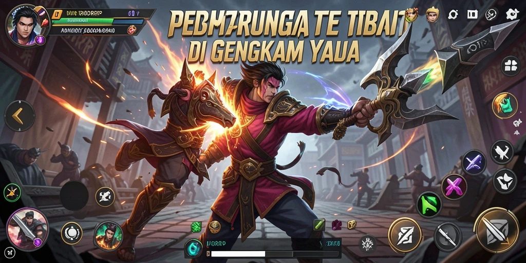 Screenshot gameplay IDRRP menunjukkan pertarungan intens dengan grafis menarik.