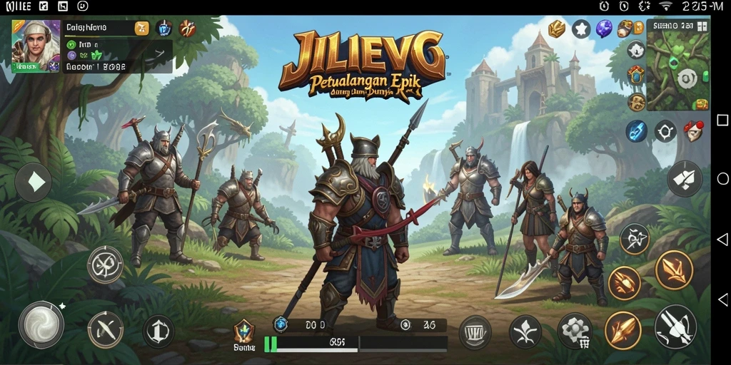 Tampilan gameplay RPG yang menakjubkan dalam JILIEVO.