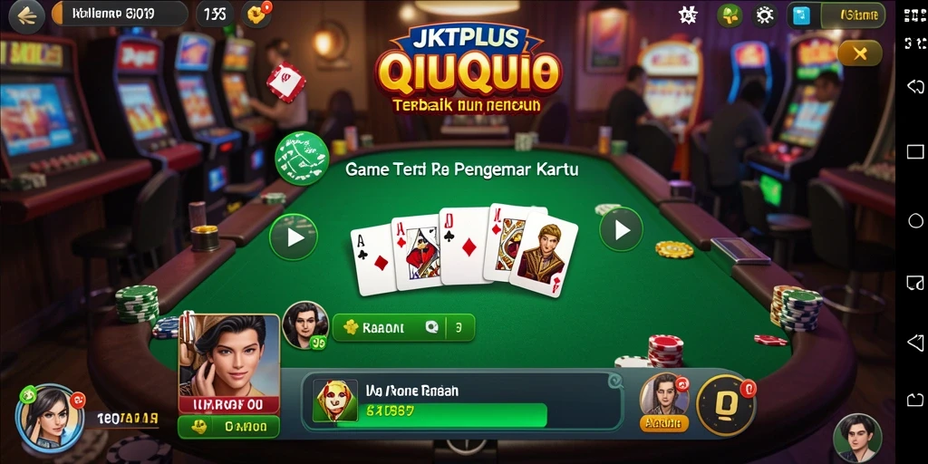 Screenshot gameplay JKTPLUS menampilkan keseruan bermain QiuQiu.