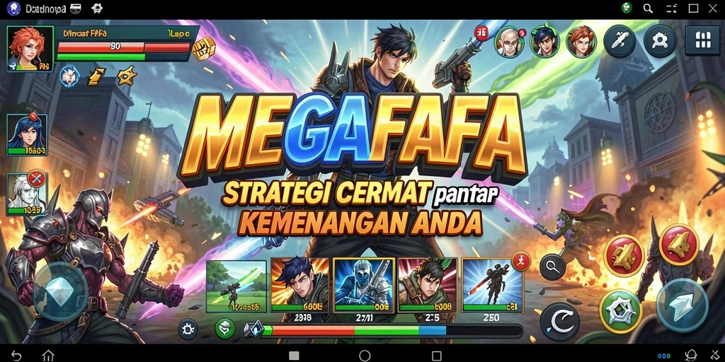 Tangkapan layar yang menampilkan intensitas strategi permainan MEGAFAFA.