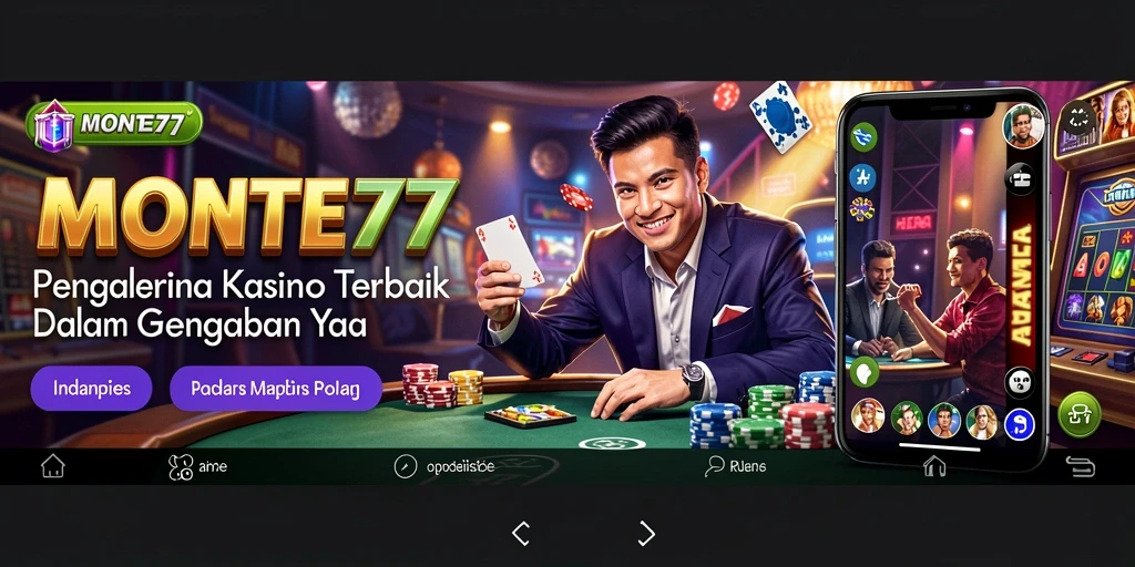 Tampilan gameplay MONTE77 yang menegangkan dan seru.