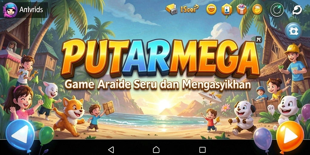 Screenshot menampilkan gameplay seru dan menantang dari PUTARMEGA.