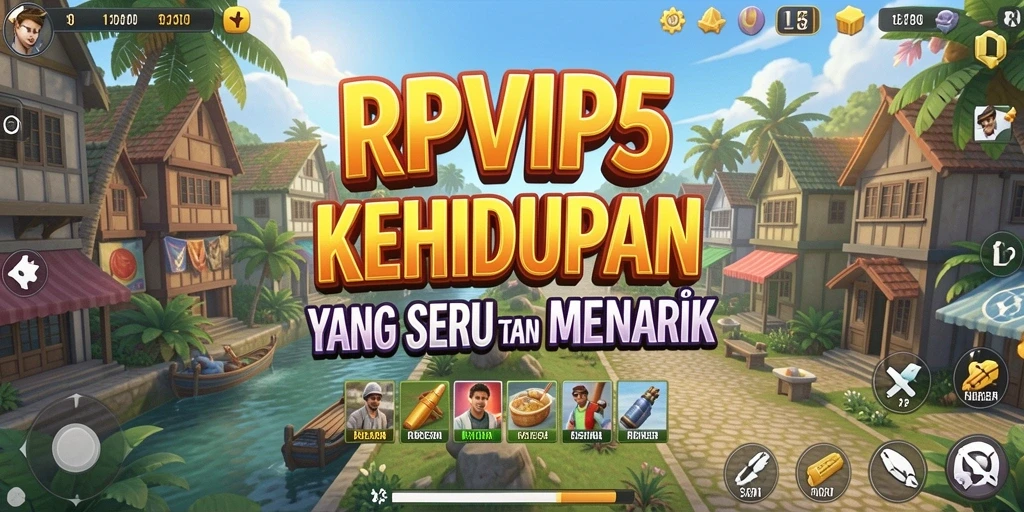 Tampilan utama gameplay RPVIP5 yang menampilkan karakter dan interaksi.