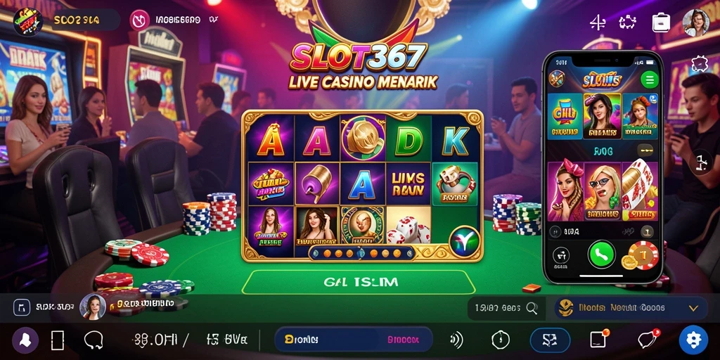 Tampilan gameplay Live Casino yang menegangkan dan interaktif di SLOT367.