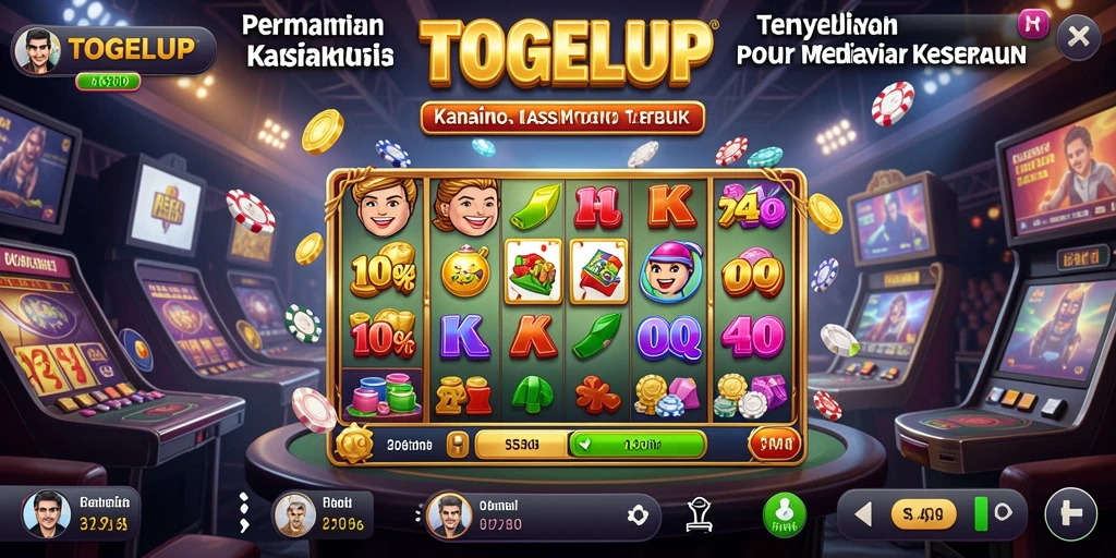 Screenshot gameplay TOGELUP yang menunjukkan aksi seru permainan Kasino.